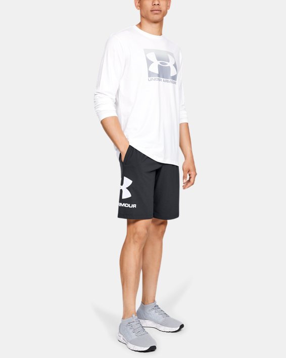 Men's UA Sportstyle Cotton Graphic Shorts in Black image number 2